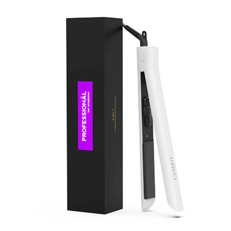 

Professional Hair Straightener, Flat Iron for Hair Styling 2 in 1 Tourmaline Ceramic Flat Iron for All Hair Types