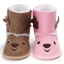 Рождество лося для маленьких мягкая подошва Снегоступы мягкие Обувь для младенцев малыша Сапоги и ботинки для девочек no1
