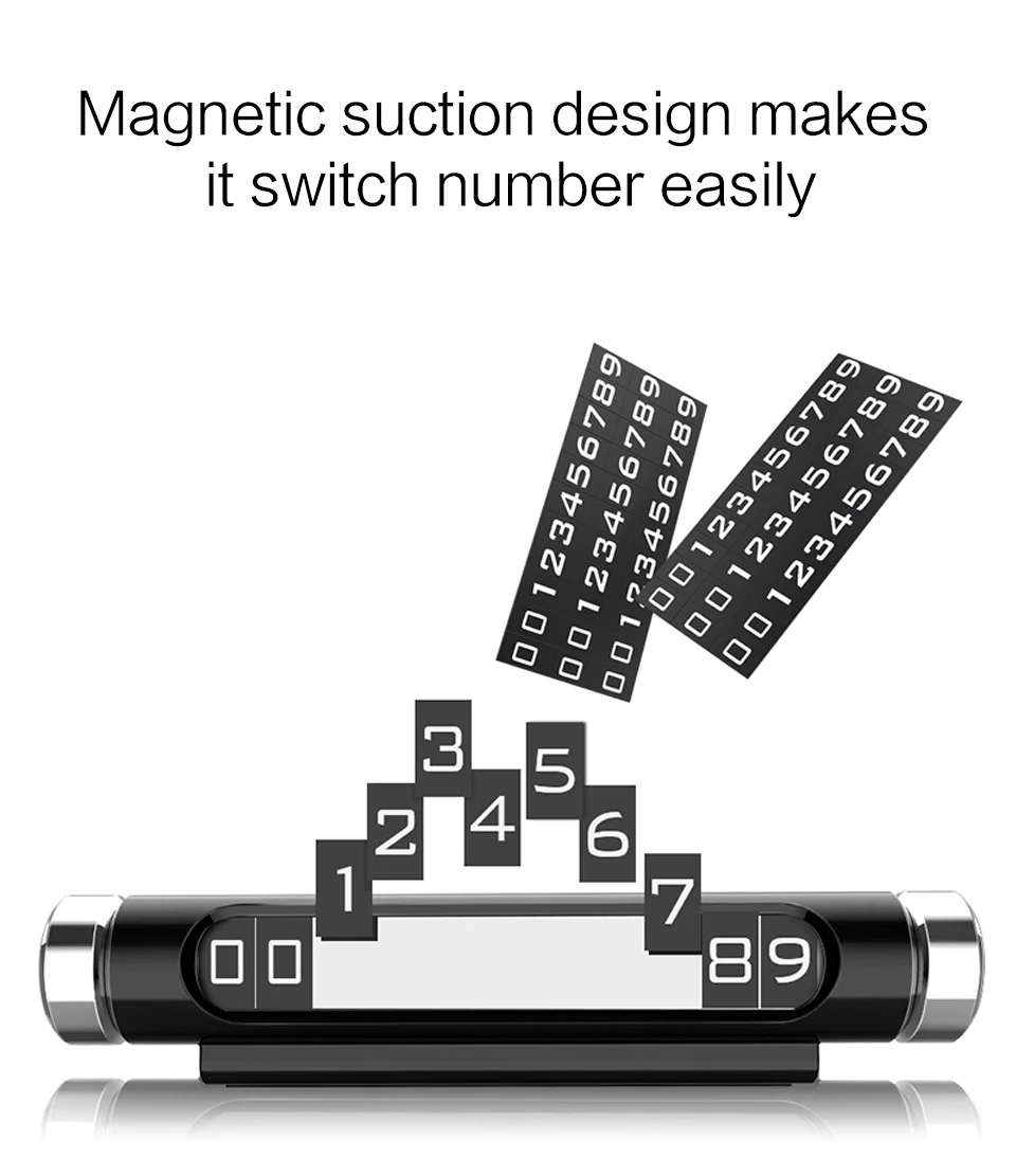 LINGCHEN карта автомобильной временной парковки ABS телефонный номер карта с уведомлениями ночной Светильник автомобильный Стайлинг телефонный номер держатель для карт