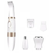 4в1 триммер для носа триммер для бороды для мужчин очиститель ушей Триммер для волос в носу бритва для лица и бровей Машинка для удаления волос в носу Очистка