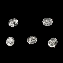 200 шт 5*8 мм рыболовные пластиковые прозрачные скрещивающиеся бусины двойное перламутровое сверло овальные бусины для ловли карпа