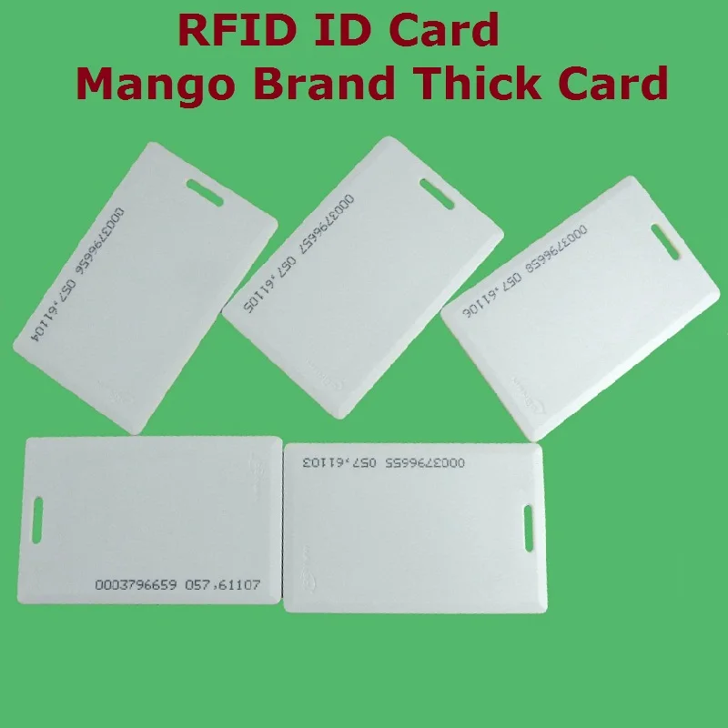 

10pcs/Lot Proximity EM / ID RFID 125khz Smart Thick ID Card Access Control System High Quality For Read Only