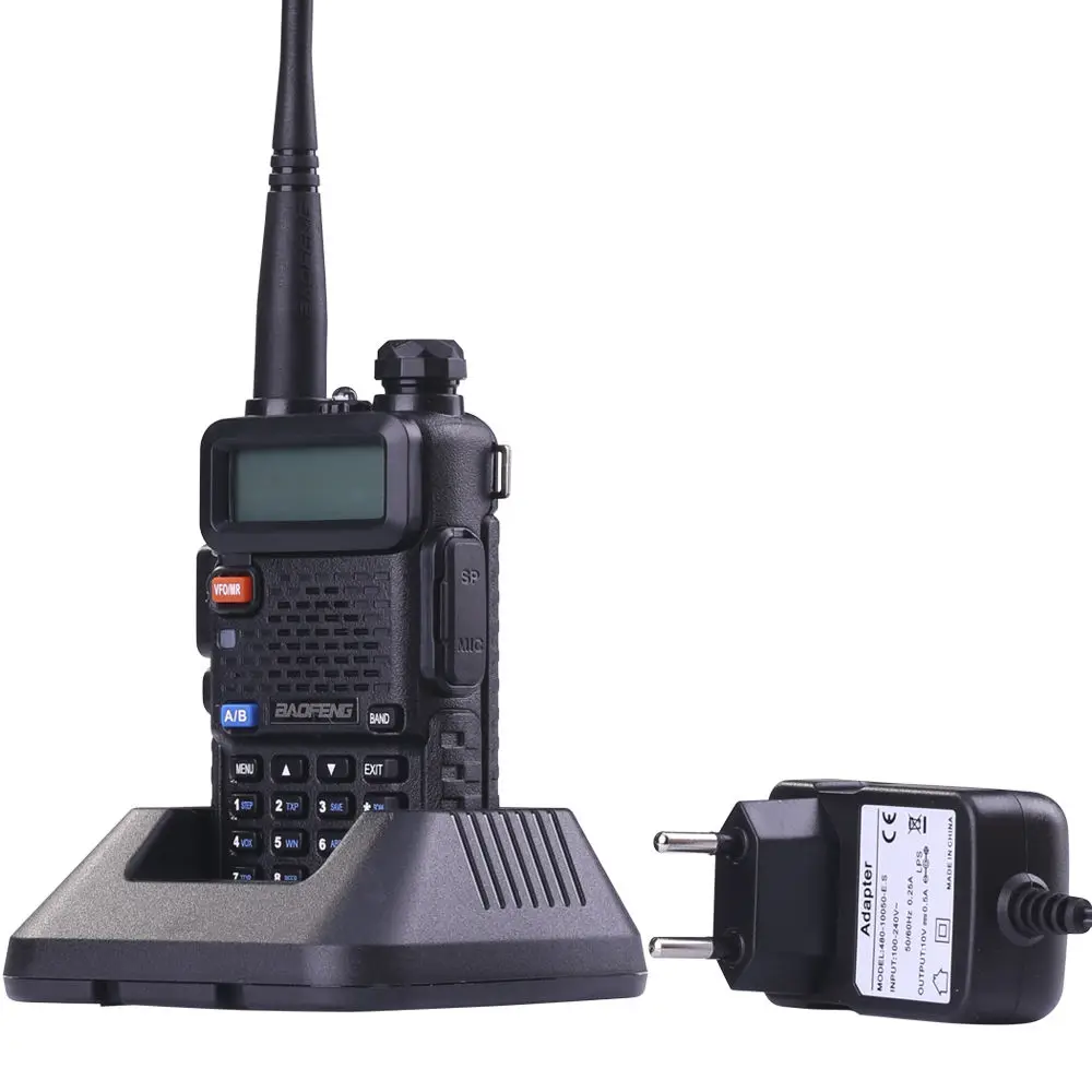 

BaoFeng UV-5R Walkie Talkie Professional CB Radio Baofeng UV5R Transceiver 128CH 5W VHF&UHF Handheld Hunting+USB program cable