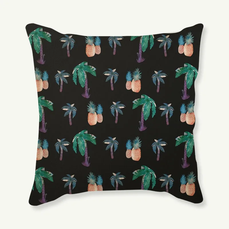 أزياء نبات استوائي وسادة يغطي الأناناس الصبار وسادة حالة مقعد ديكور سيارة كرسي مكتب أريكة وسادة يغطي 45x45 سنتيمتر