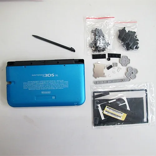 

For 3DS XL/LL Shell blue Game Console replacement full housing cover case with Buttons free shipping