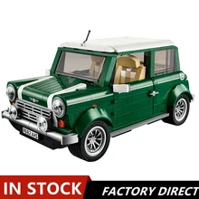 1108PCS Technic 21002 Green Classic Car MINI Cooper Building Toys Blocks Bricks Toys for Children