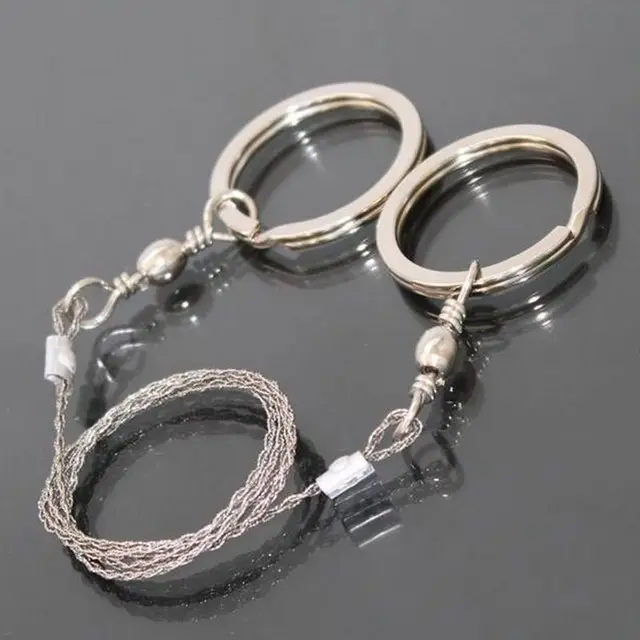 New Field Survival Wire Saw Cutter Outdoor Emergency Fretsaw Camping Hunting Wire Saw Survival Tool,Woodwoking Outdoor Tool