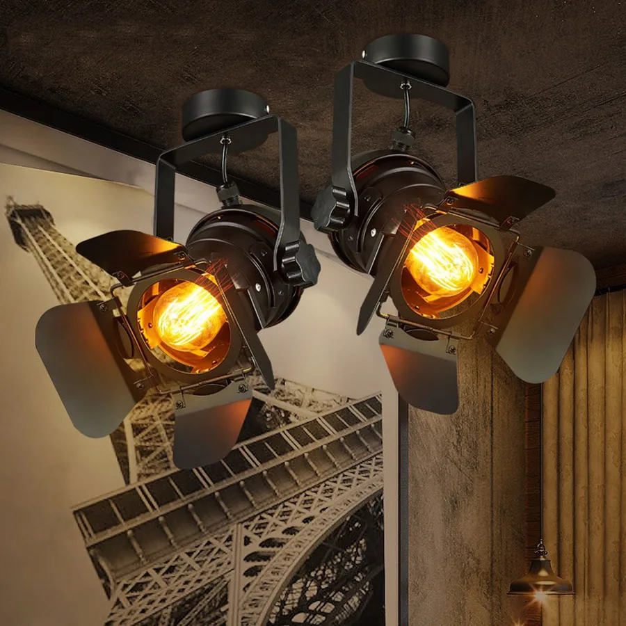 

Thrisdar Art Industrial Retro LED Downlight Clothing Store Bar cafe LED Spotlight Surface Mounted LED Ceiling Downlight