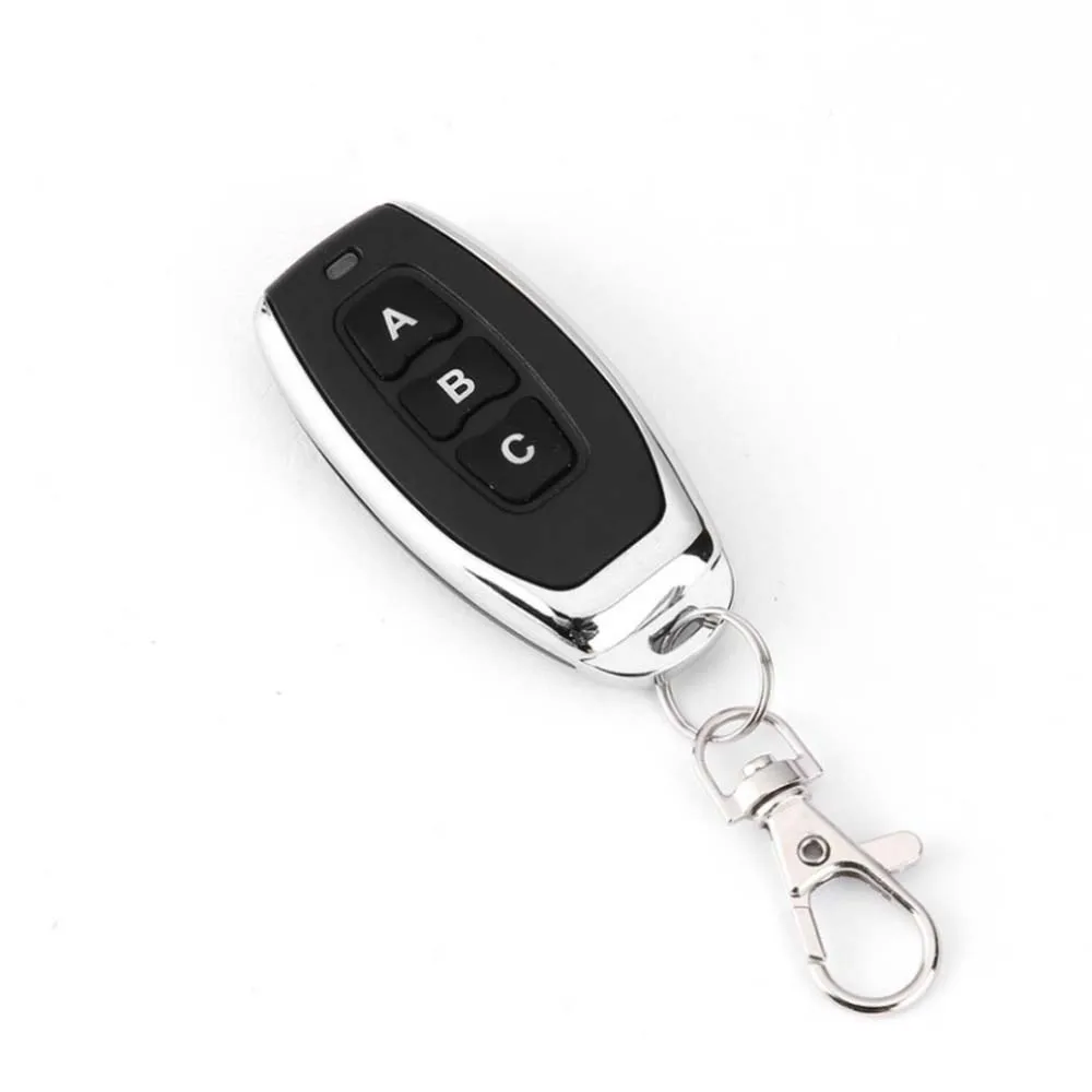 433MHz Wireless Metal 3 Key Garage Door Duplicator Learning Code Key