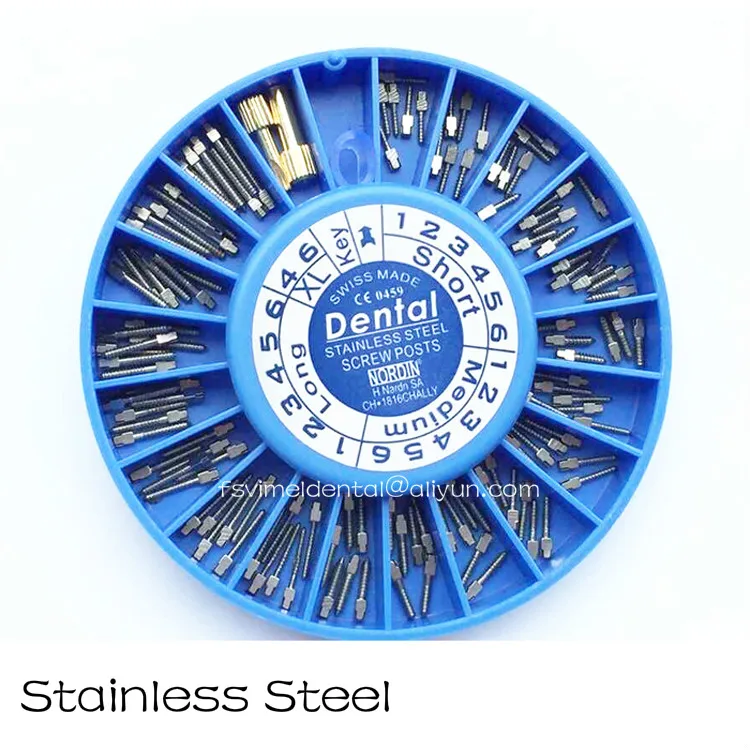 120pcs/set Stainless steel Dental screw posts Dental Supplies Dental