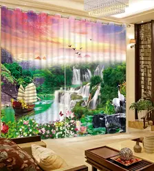 3D шторы на заказ любой размер современной гостиной шторы природа пейзаж детей шторы на заказ шторы