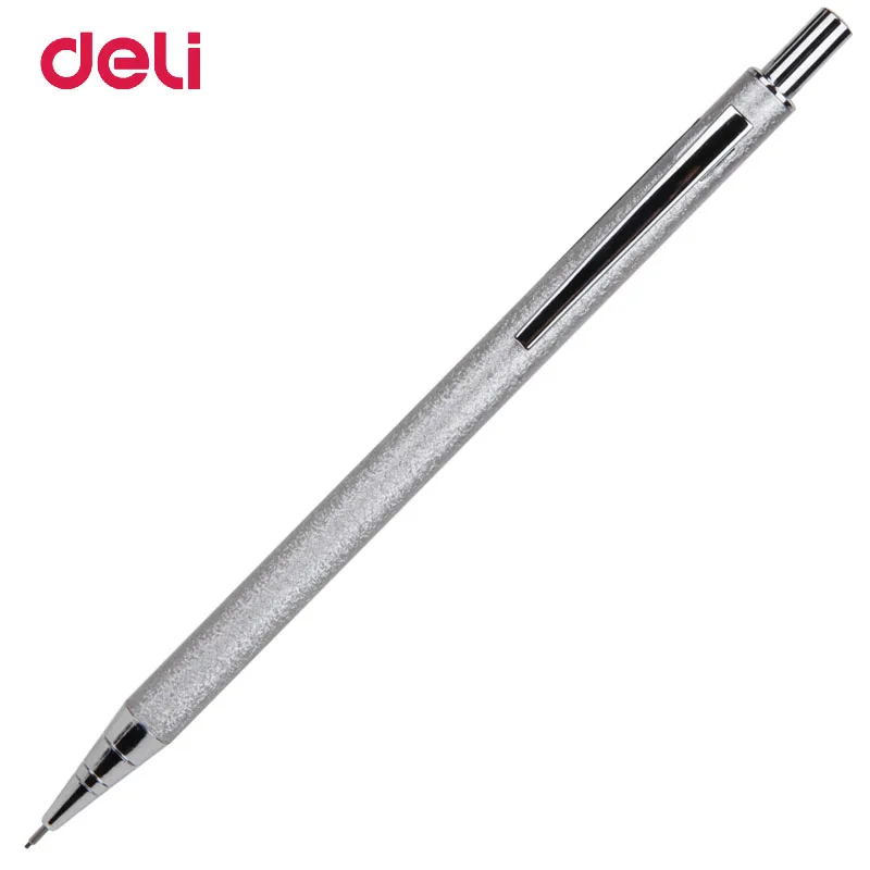 

Deli Metal Mechanical Pencil 0.7mm School Office Supply Student Stationery Artist Paint Press Automatic Pencil For Kids Writing