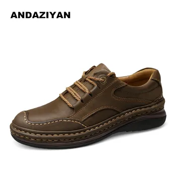 

Leather men shoes leather handmade business casual shoes