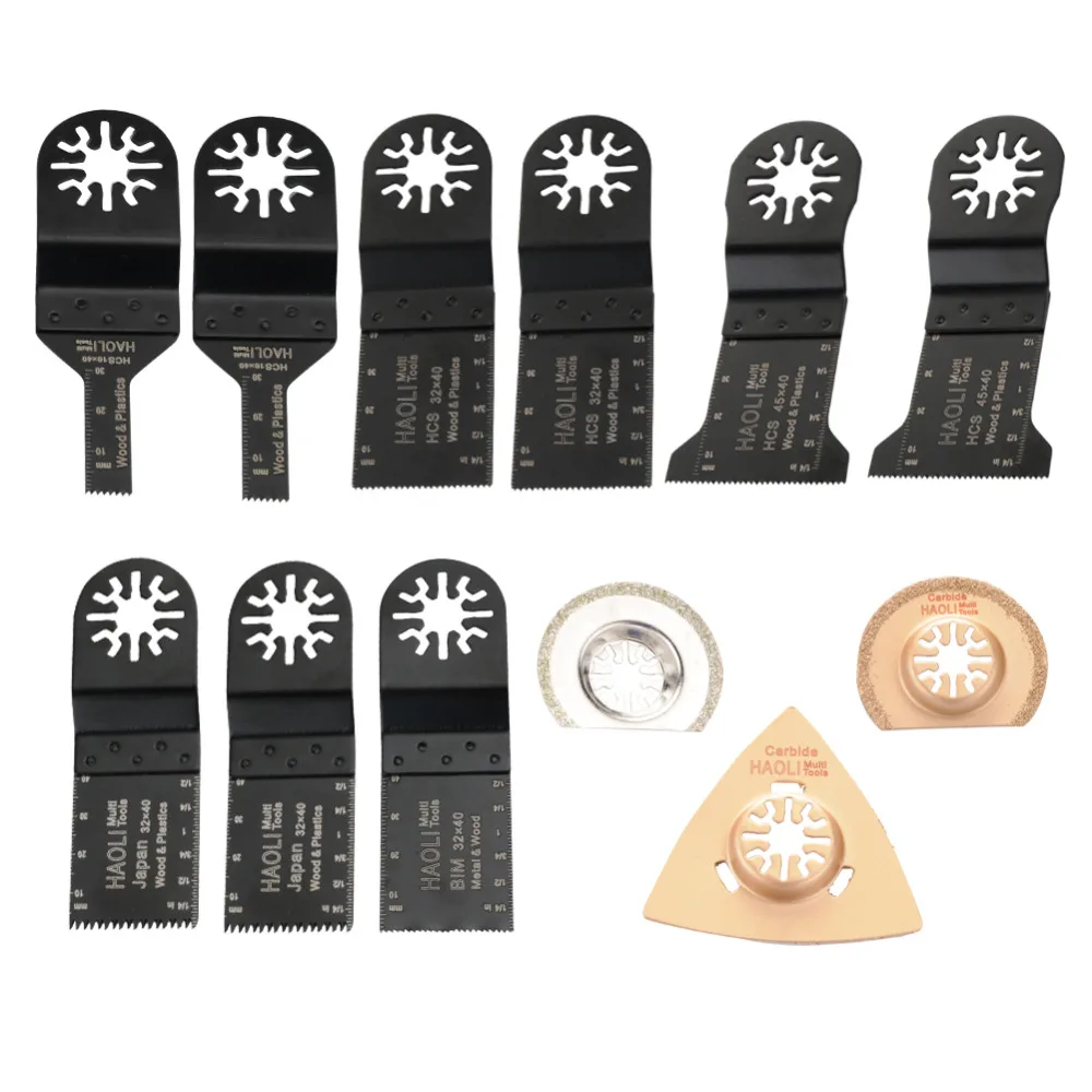 12 pcs/kit oscillating multi tool saw blades accessories for renovator power tool as Fein
