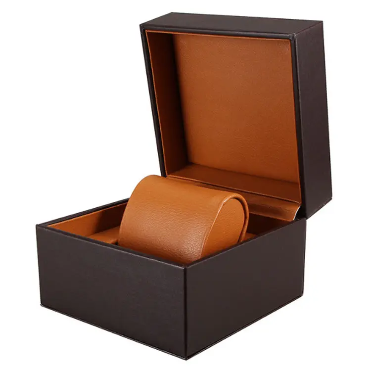 

Single Wood Watches Box Case Black Wooden Men's Watch Gift Case New Jewelry Package Women Display Boxes W020