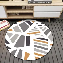Modern New Carpet Round Carpets Home Hotel Floor Décor Bedroom Living room Foot Pads Rug Anti Slip Mats Circle Area Carpet