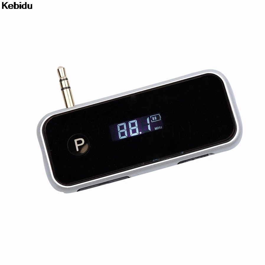 

Kebidu MP3 Player LCD 3.5mm 8 Pin In-car Wireless Handsfree Car Kit FM Transmitter With USB Cable Support USB SD Card