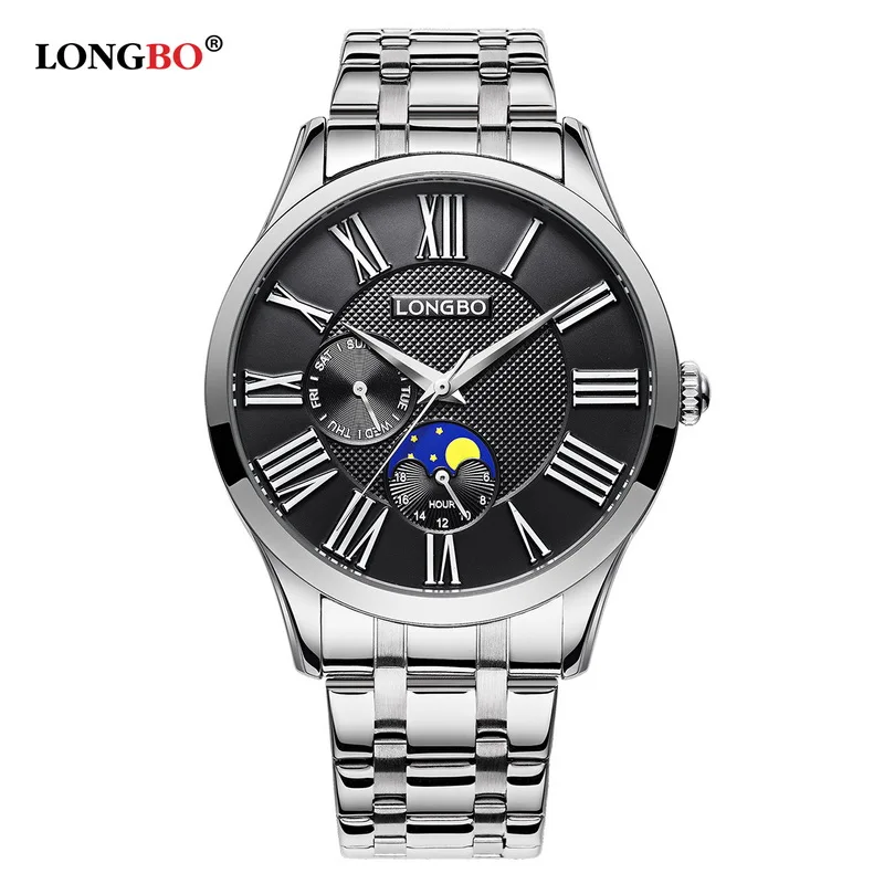 

LONGBO Quartz Watch lovers Watches Women Men Couple Analog Watches Leather Wristwatches Fashion Casual Watches Gifts Gold 5013