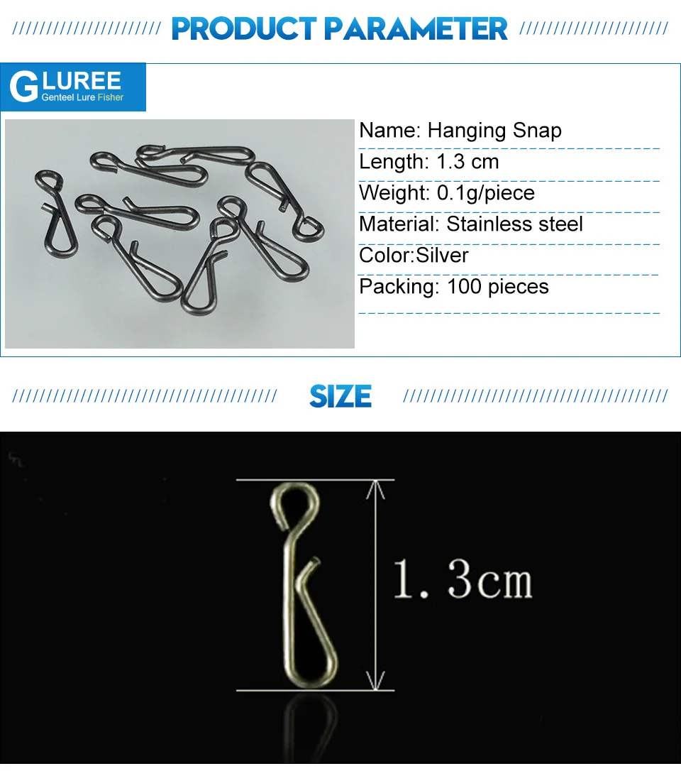 GLUREE-100PcsLot-Stainless-Steel-Hanging-Snap-Fishing-Swivel-Snap-Tackle-Tools-Connector-Fishing-Tackle-Accessories-Silver_04