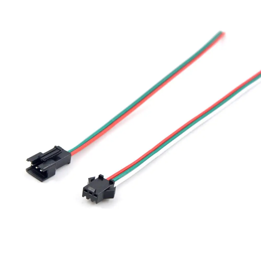 10-100 пар 2pin/3pin/4pin/5pin SM JST разъем мужского и женского пола для 5050/3528, WS2812B WS2811 APA102 SK6812 Светодиодные ленты