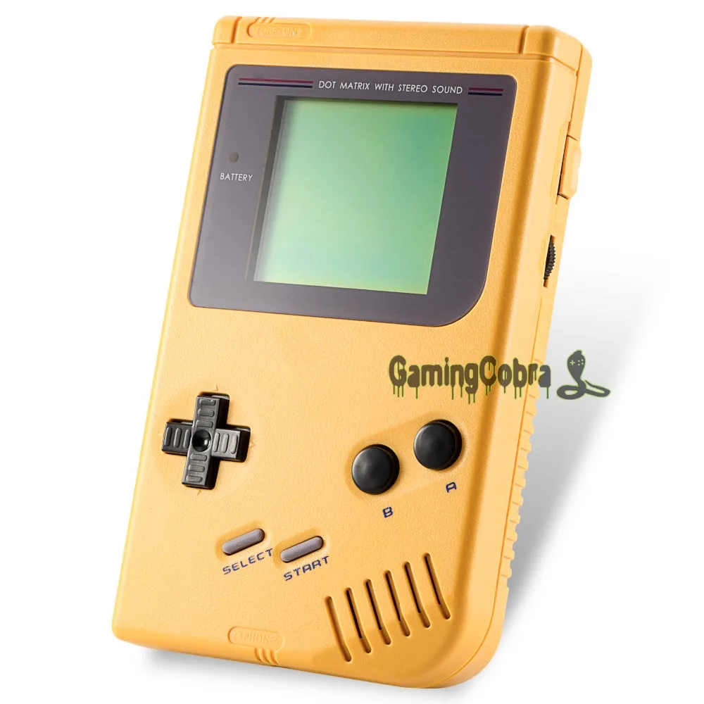 Yellow Solid Full Housing Shell Buttons with Screen Len for Gameboy DMG-01 - GBF001