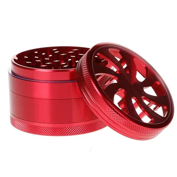 

Leaf Shape 63MM Wiet Grinder 4Levels Aluminum Mental Herb Weed Grinder Weed Tobacco Smoke Crusher Big Hot Sale