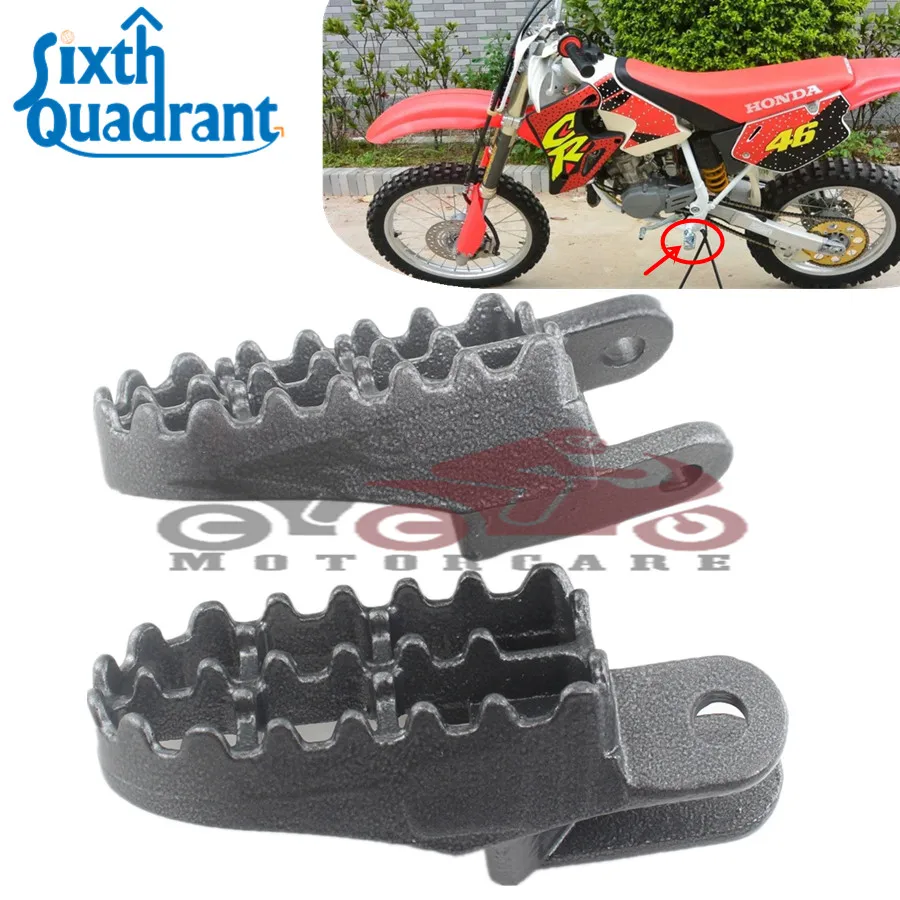 

Motorcycle Footrest Motocross Dirt Bike MX Foot Pegs For HONDA CR80 XR250 400 350R 600R 650L 650R