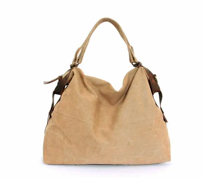 2018 women Water wash canvas handbags one shoulder cross body bag