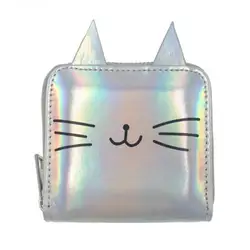 M406 мультфильм Для женщин сумка короткие бумажник прекрасный кот уха сумки мешок карточки Для женщин подарок для девочки Оптовая Продажа