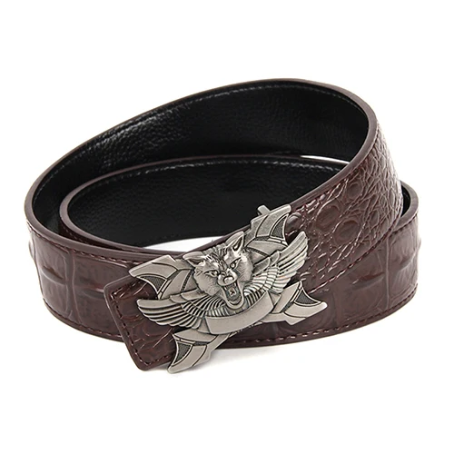 Aburo новые джинсы riem ковбой Классический Крокодил stijlvolle riemen mannen glad gesp taille riem джинсы - Цвет: 5