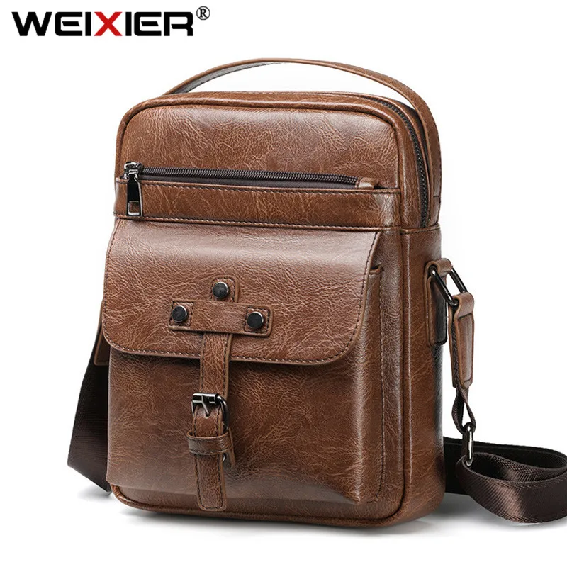 

Brand Designer Shoulder Bag Men Many Departments Messenger Crossbody Bags Man Handbag High Quality Leather Sac Bolsa Men's