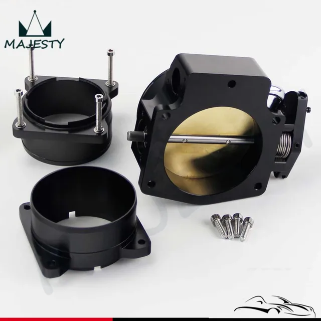 102mm Throttle Body For Chevy LS1+Mass Air Flow Sensor MAF End Intake Adapterin Valve Train