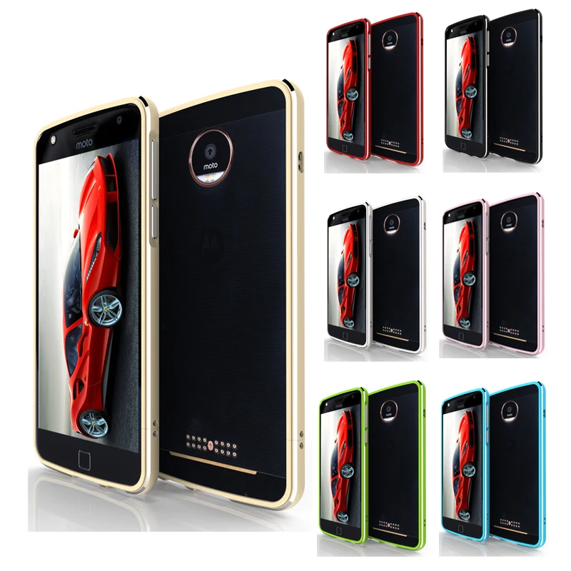 

Bumper For Motorola Moto Z Play XT1635 XT1635-3 5.5" Luxury Metal Aluminum Frame Case Cover for Motorola Moto Z Play 5.5" Bumper