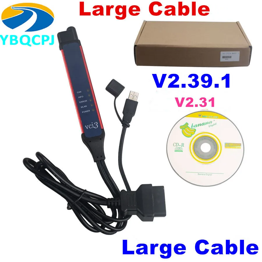 

Large Cable Quality A+ VCI3 V2.31 SDP3 VCI3 Scanner for VCI Wireless VCI-3 Truck Diagnosis Software WIFI 2.31 instead 2.27 VCI2