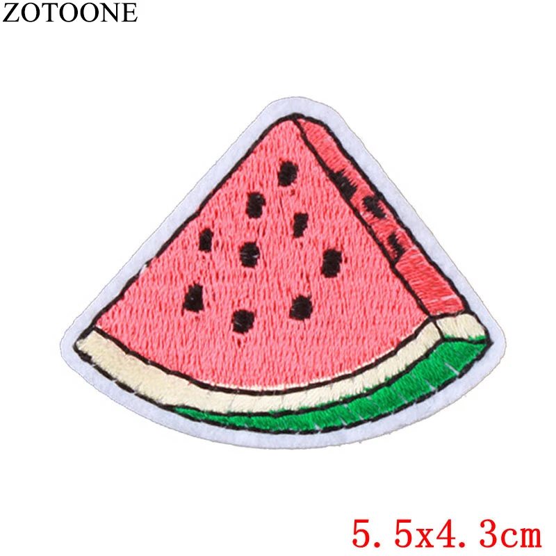 ZOTOONE DIY значок в виде фруктов искусственная кожа Симпатичные вышитые недорогие