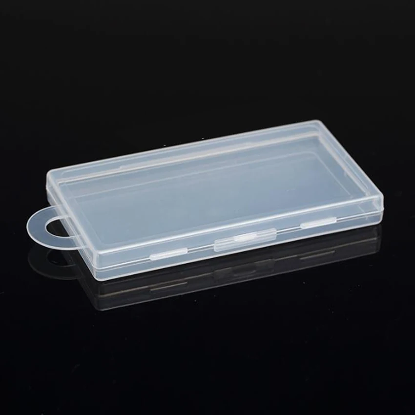 hot selling Small Parts thin Transparent Collapsible Plastic Boxes Small Jewelry Storage Packaging Box 11.5*6.1*1.3cm tech tool bag