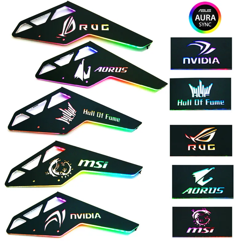 DIY RGB وحة الكترونية معززة حالة دولاب 5 V 3PIN RGB هالة ضوء حامي الجوف نمط ل كوغار قهر PC
