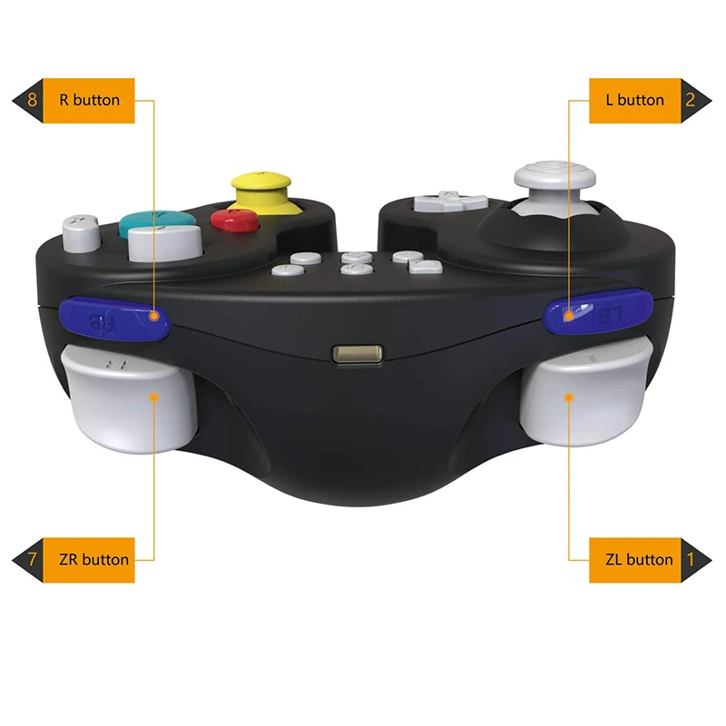 الكلاسيكية التبديل اللاسلكية جيم كيوب نمط تحكم لنينتندو التبديل للكمبيوتر مع الحركة الضوابط/الدمدمة/توربو