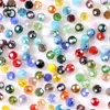 6mm Tchèque Couleur Mélangée À Facettes Ronde En Verre Perles pour des Bijoux Faisant Fournitures Femmes Bricolage Perles Spacer Perles En Cristal En Gros Z174 ► Photo 2/6