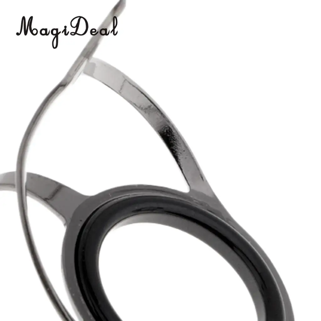 8pcs/set Fishing Rod Eye Ring 6# - 30# Double Leg Guides Line Rings for Spinning/Carp Rod