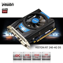 Yeston Radeon R7 серии 200 R7 240 GPU 4 ГБ GDDR5 128bit игровых настольных ПК видео Видеокарты Поддержка VGA/ DVI/HDMI