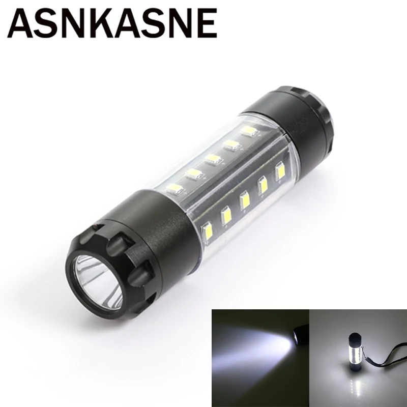 

ASNKASNE NEW Powerful Mini CREE Q5 LED Flashlight Outdoor Camp Hunt Lamp Light 6 Modes Tactical lanterna Torch USE AA or 14500