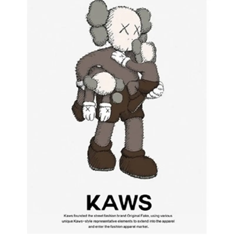 

KAWS Doll Sesame Street Street Art Cartoon Creative Pop Decorative Picture Hang A Picture Figure Collection Model Toy M1288