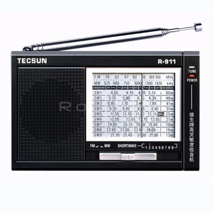 Tecsun R-911 радио World band радио приемник многодиапазонный высокочувствительное радио цифровой приемник цифровая Демодуляция стерео радио