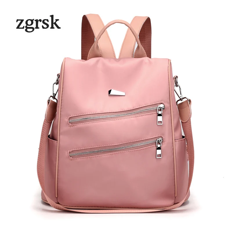 

Women Backpack Cute Backpacks Korean Style Zipper Solid Black Preppy Style School Backpacks For Teenagers Sac A Dos Bookbag