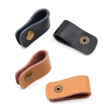 1 шт. Высокое качество креативный кожаный кабель для наушников зажим Кабельные стяжки кабель Кнопка Наушники Аксессуары Ues для наушников кабель