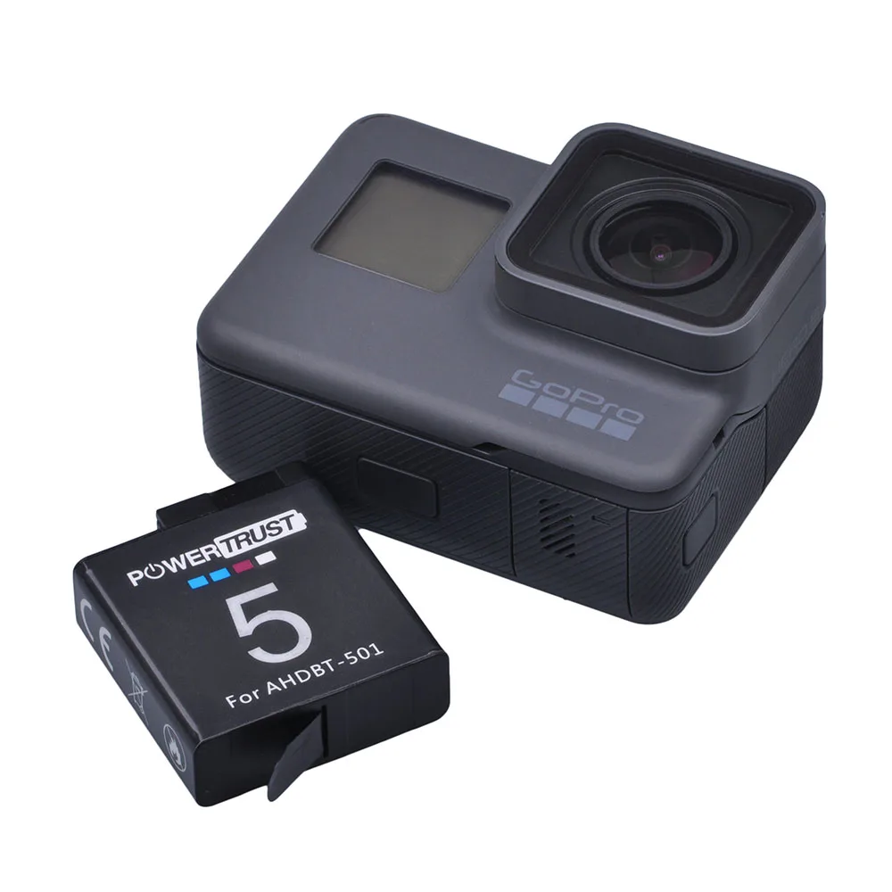 2 шт 3,85 V 1600 мА/ч, AHDBT-501 Батарея AHDBT-501 AHDBT501 Akku для экшн-камеры Gopro 5 hero5 hero6 hero7 черный батарея для камеры