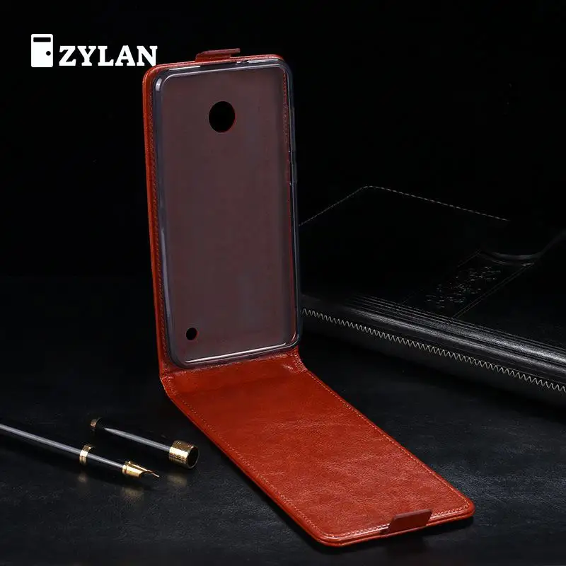 Роскошный кожаный чехол-накладка ZYLAN для Nokia Lumia 630 635 RM-974 RM-978 Чехол флип защитный корпус для телефона сумка в подарок