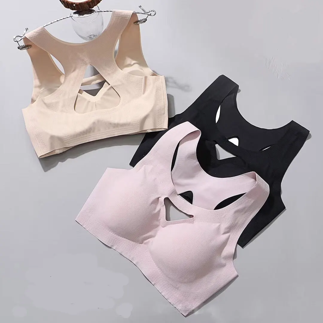

Rubick One-piece Seamless Sleep Bra, Wirefree Sports Shockproof Ultimate T-Shirt Bra Soft Foam