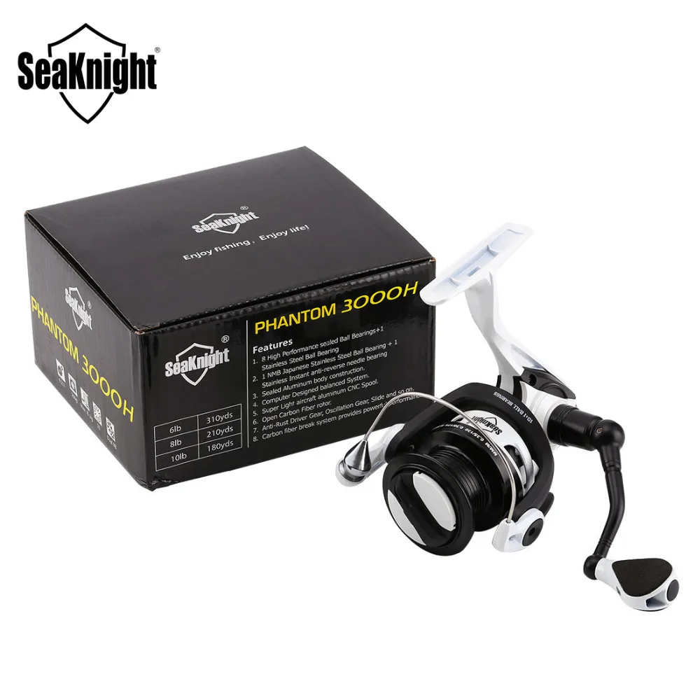 Закрытые SeaKnight PHANTOM PH 2000H 3000H 6,2: 1 спиннинговые рыболовные катушки 10+ 1BB 6 кг/8 кг спиннинговое колесо Пресноводная Рыбалка